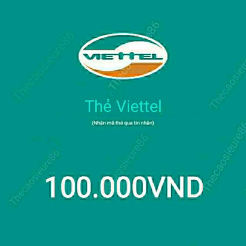 Thẻ viettel 100k