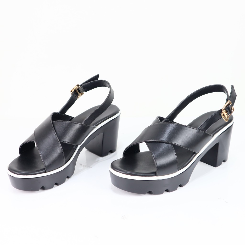 Giày sandal nữ thời trang quai chéo đế đúp cao 8cm đi chơi dạo phố Cillie 1171
