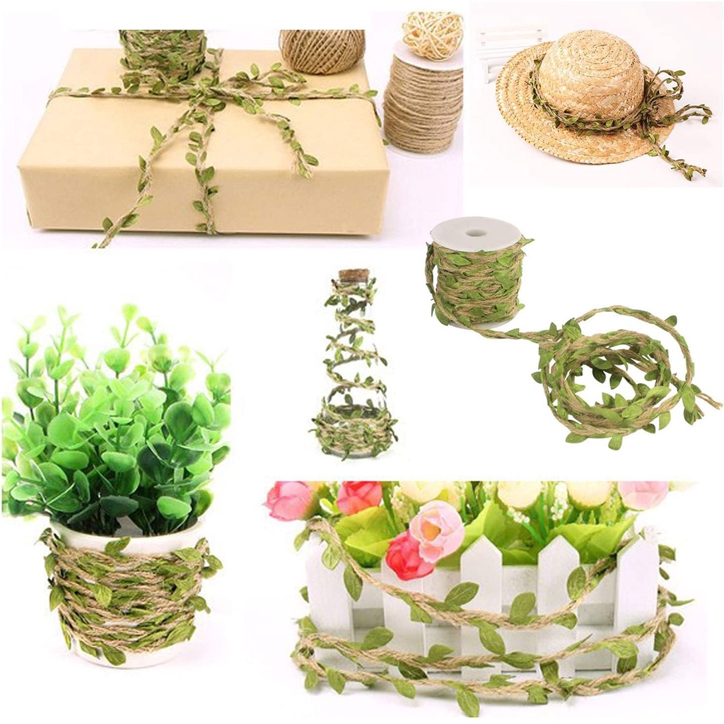 Dây Thừng Đan Lá Làm Đồ Trang Trí Handmade Bán Theo Mét