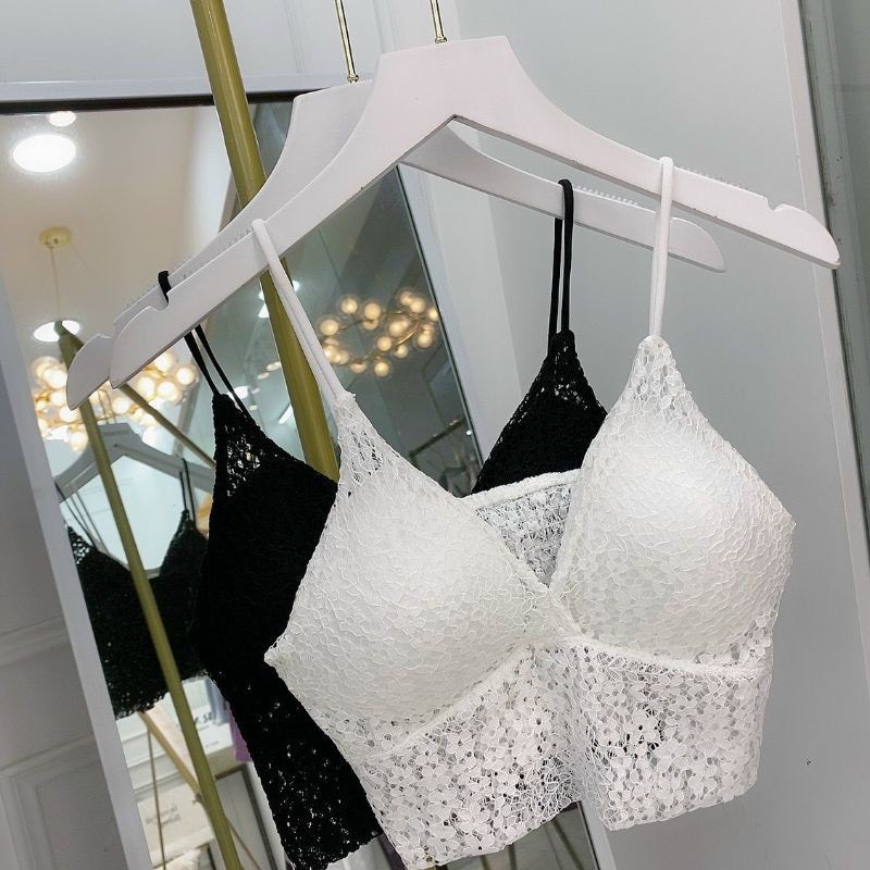 Áo Bra Ren Hoa tạo khe ,thoáng mát ,Cực sang chảnh YUKI STORE 990