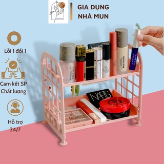 Kệ nhựa mini 2 tầng đựng đồ đa năng - kệ để mỹ phẩm siêu xinh