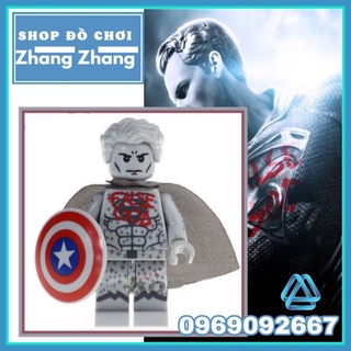 Xếp hình mô hình nhân vật False God Superman Statue Minifigures Kopf KF415