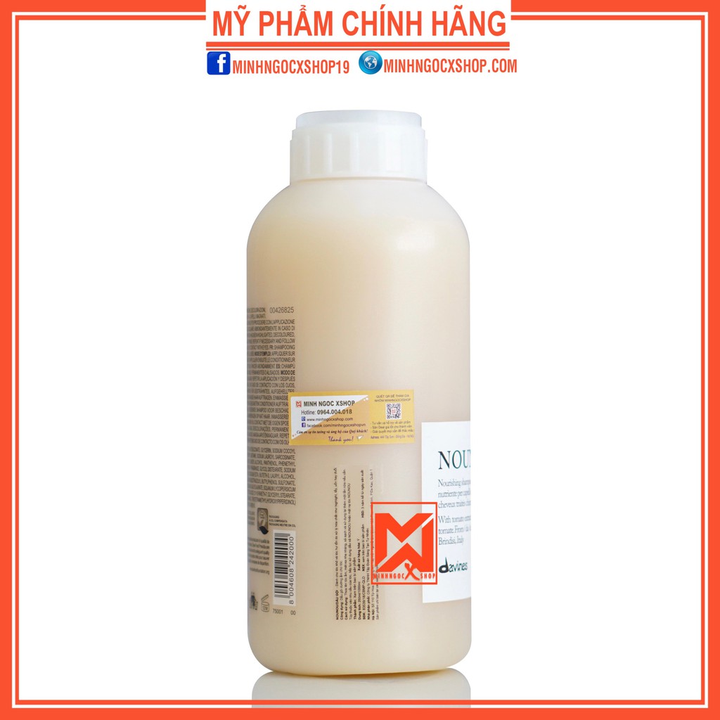 Dầu gội phục hồi hư tổn DAVINES NOUNOU 1000ml chín hãng