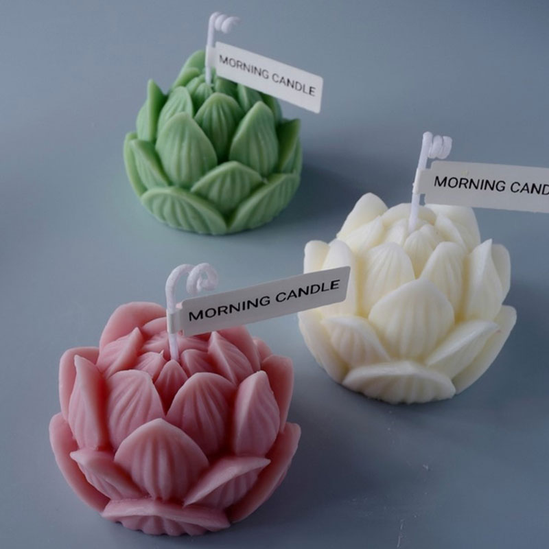 Khuôn Làm Bánh Handmade Hình Hoa Sen 3d Bằng Silicone