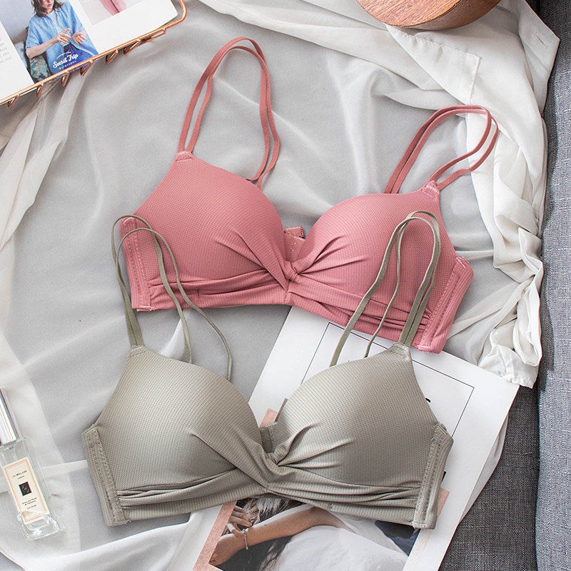 Áo Lót Nữ Thông Hơi Không Gọng Chéo Ngực Dây Tạo kiểu Xuất Hàn
