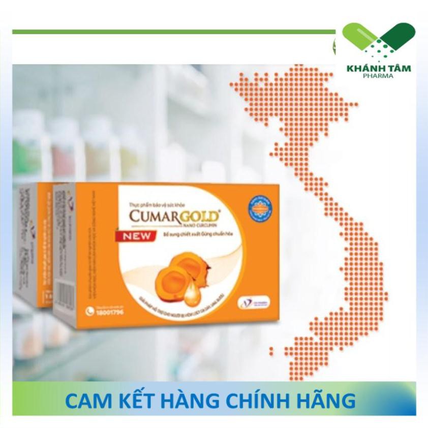 ! [Mẫu mới] CUMARGOLD New - Nano curcumin - Nano nghệ - Đau dạ dày [Cumagold, curmagold]