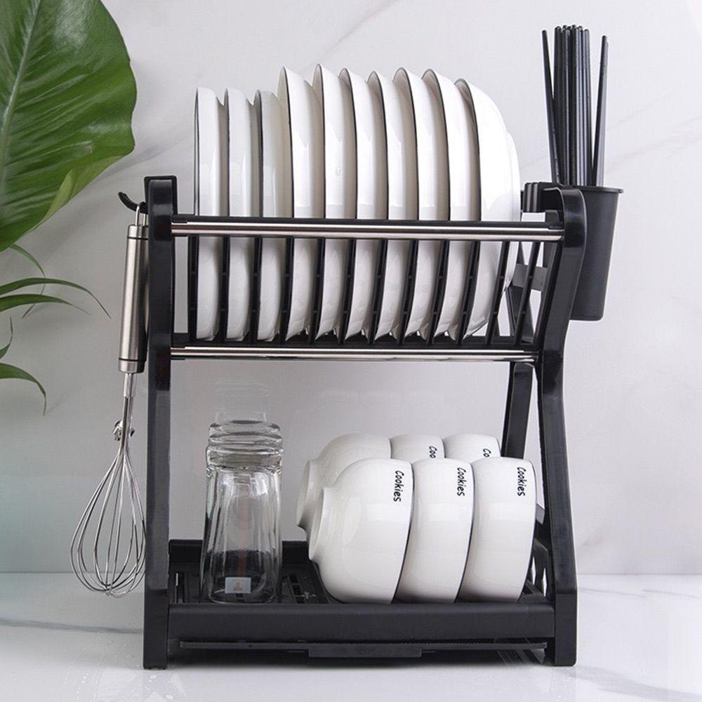 SUENIN Dish Drying Rack Multi-function Kitchen Tools Tableware Holder Filter Rack