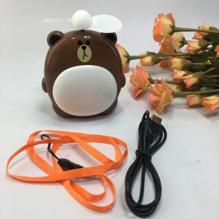 Quạt đèn sạc pin mini USB totoro