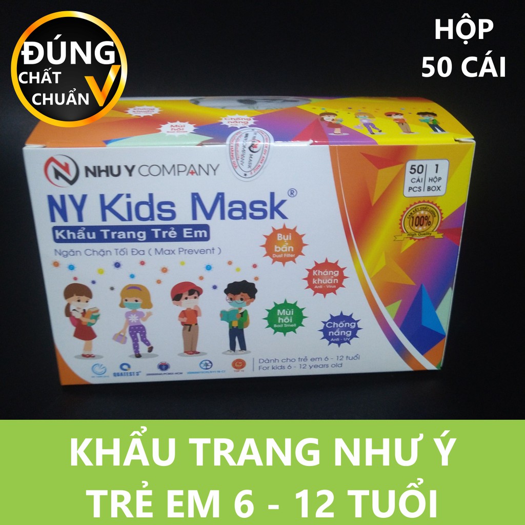 KHẨU TRANG NHƯ Ý TRẺ EM HỘP 50 CÁI MỀM MỊN, KHÁNG KHUẨN SHOP ĐÚNG CHẤT ĐÚNG CHUẨN