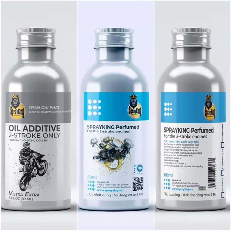Phụ gia thơm Sprayking pha nhớt xe 2 thì Xipo Yaz Nova…
