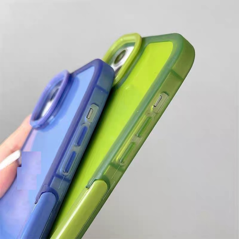 Ốp Điện Thoại Mềm Trong Suốt Có Giá Đỡ Cho Iphone 12 pro max 11 pro max xs max xr x 13proamx plus