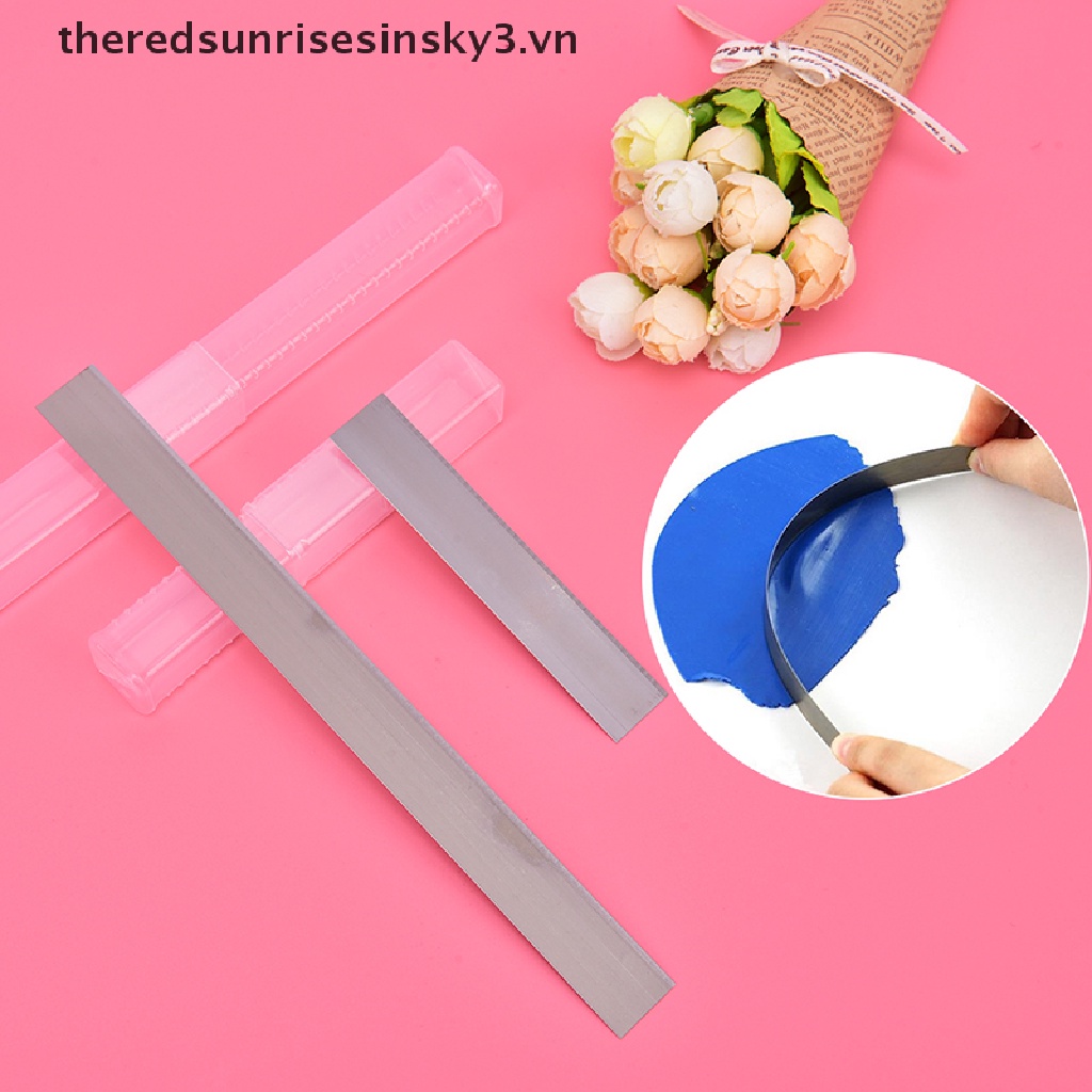 Bộ 2 Khuôn Cắt Đất Sét Bằng Thép Không Gỉ 4 &quot;/ 8&quot;