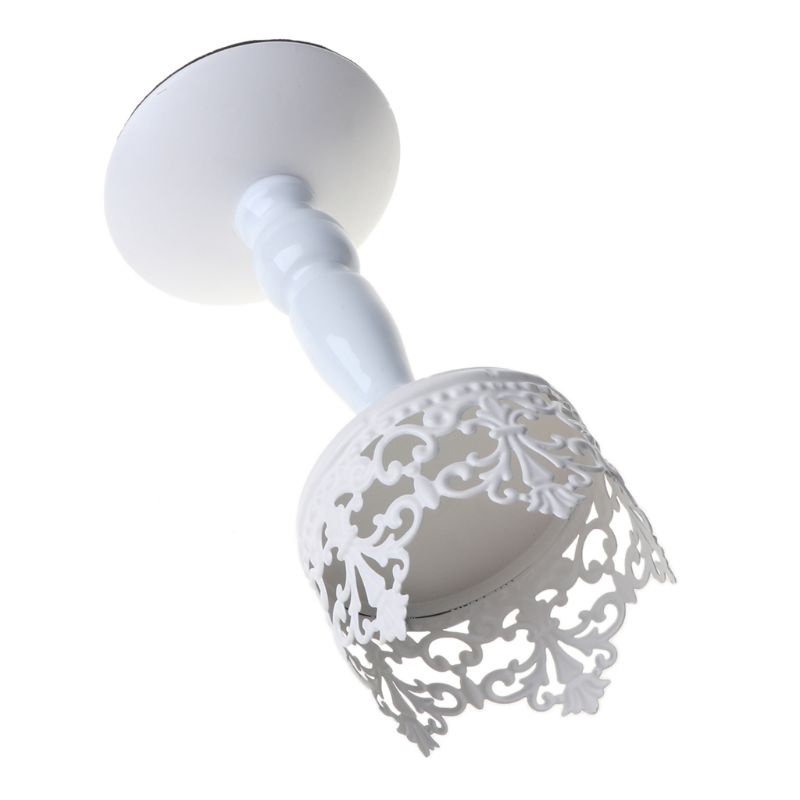 Giá Đỡ Nến Bằng Kim Loại Màu Trắng Siêu Lãng Mạn Trang Trí Bàn Tiệc Cưới