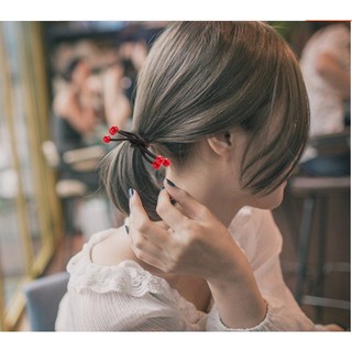 Dây buộc tóc bộ 03 anh đào