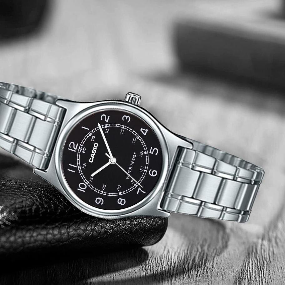 Đồng Hồ CASIO MTP-V001D Chất Liệu Thép Không Gỉ Mạ Bạc Thời Trang Cao Cấp Cho Nam Và Nữ