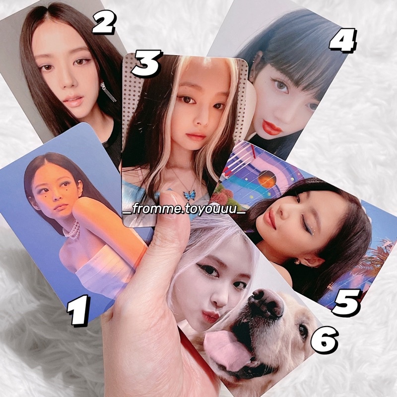 Ảnh photocard BLACKPINK card Jisoo Jennie Lisa Rosé chính hãng
