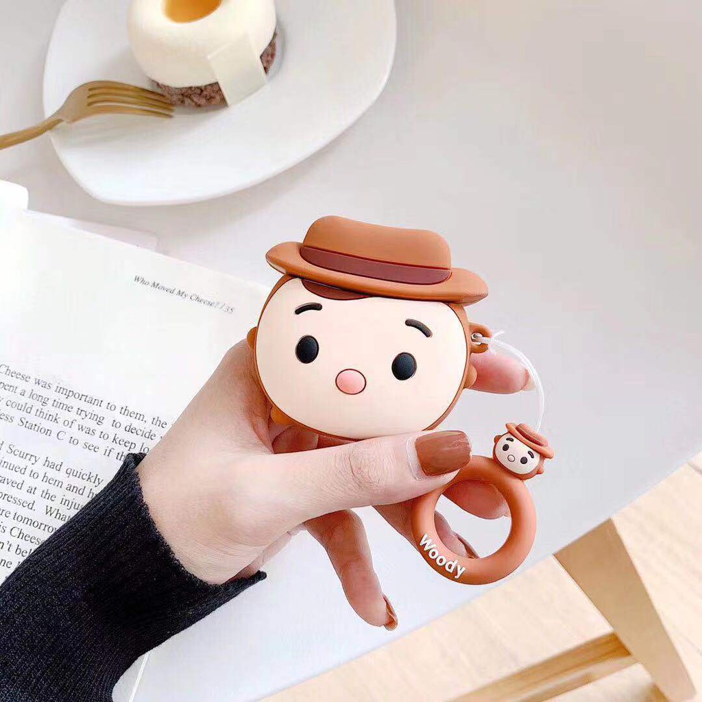 Dễ Thương Vỏ Bảo Vệ Hộp Đựng Tai Nghe Airpods Hình Toy Story Đáng Yêu Ốp