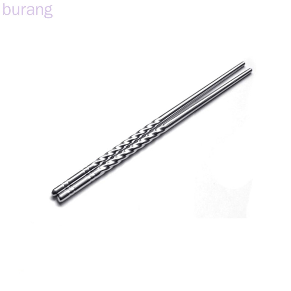 Đôi đũa bằng thép không gỉ chống trượt dùng nhiều lần an toàn tiện dụng cho nhà bếp