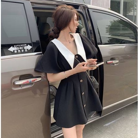Đầm Đen Đa Năng Phong Cách Hàn Quốc Cổ Điển Dành Cho Nữ
