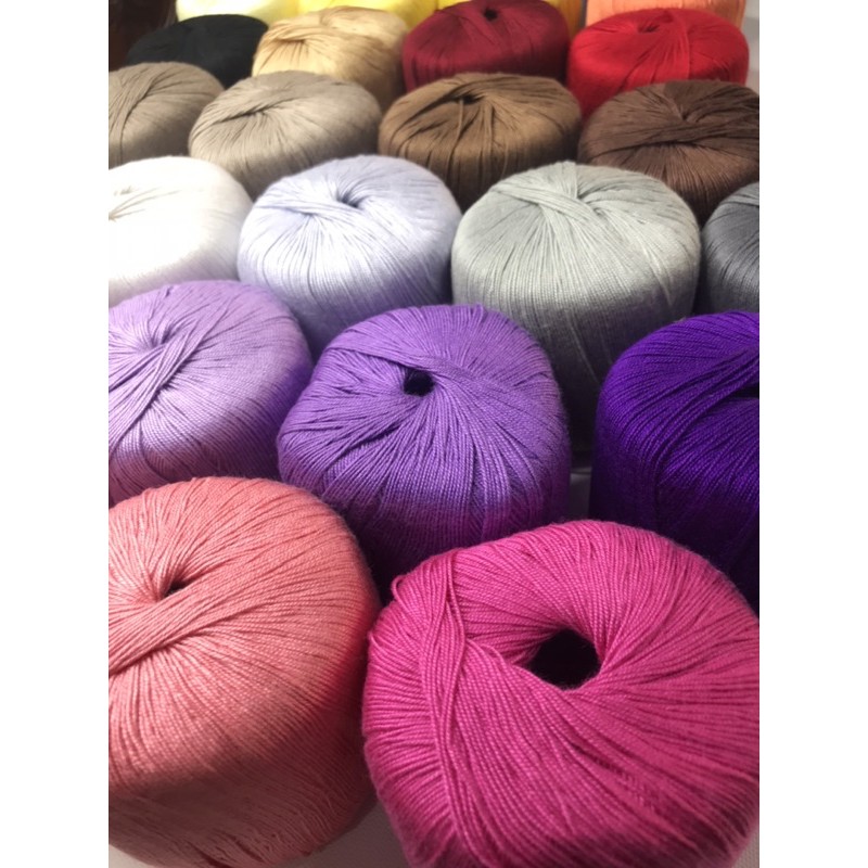 Sợi tơ lanh Yamma wool cuộn 50gr ,  mềm mượt - tự nhiên - kháng khuẩn và thoáng mát - dùng tốt cho cả trẻ em