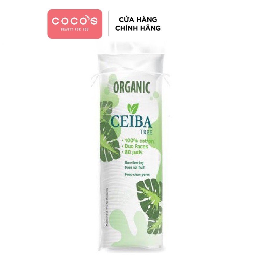 Bông Tẩy Trang Hữu Cơ Organic Ceiba Tree 80 miếng