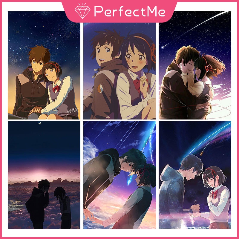 Bộ tranh đính đá 5D họa tiết anime độc đáo kích thước 30x40cm DIY thích hợp trang trí nhà cửa