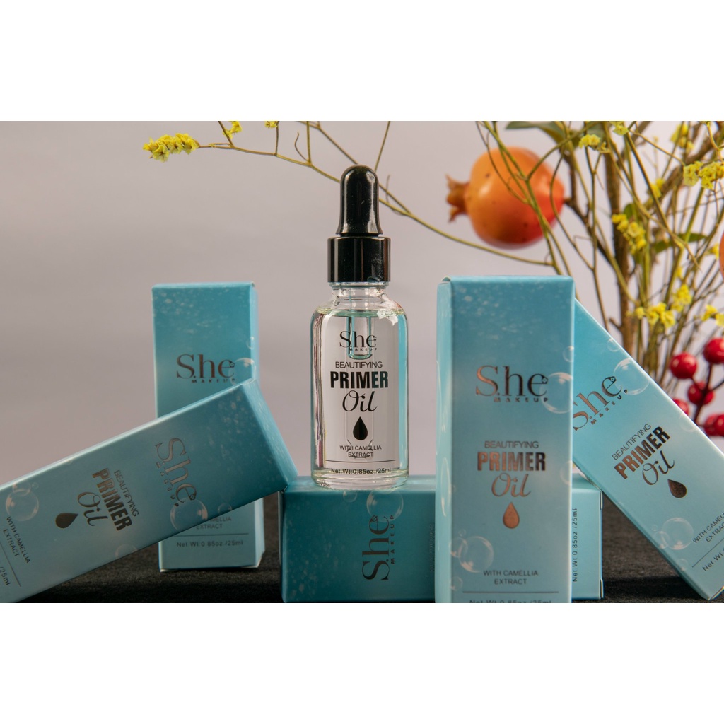 Tinh dầu She Oil Primer Mix trộn kem nền 25ml chuyên dùng pha nền