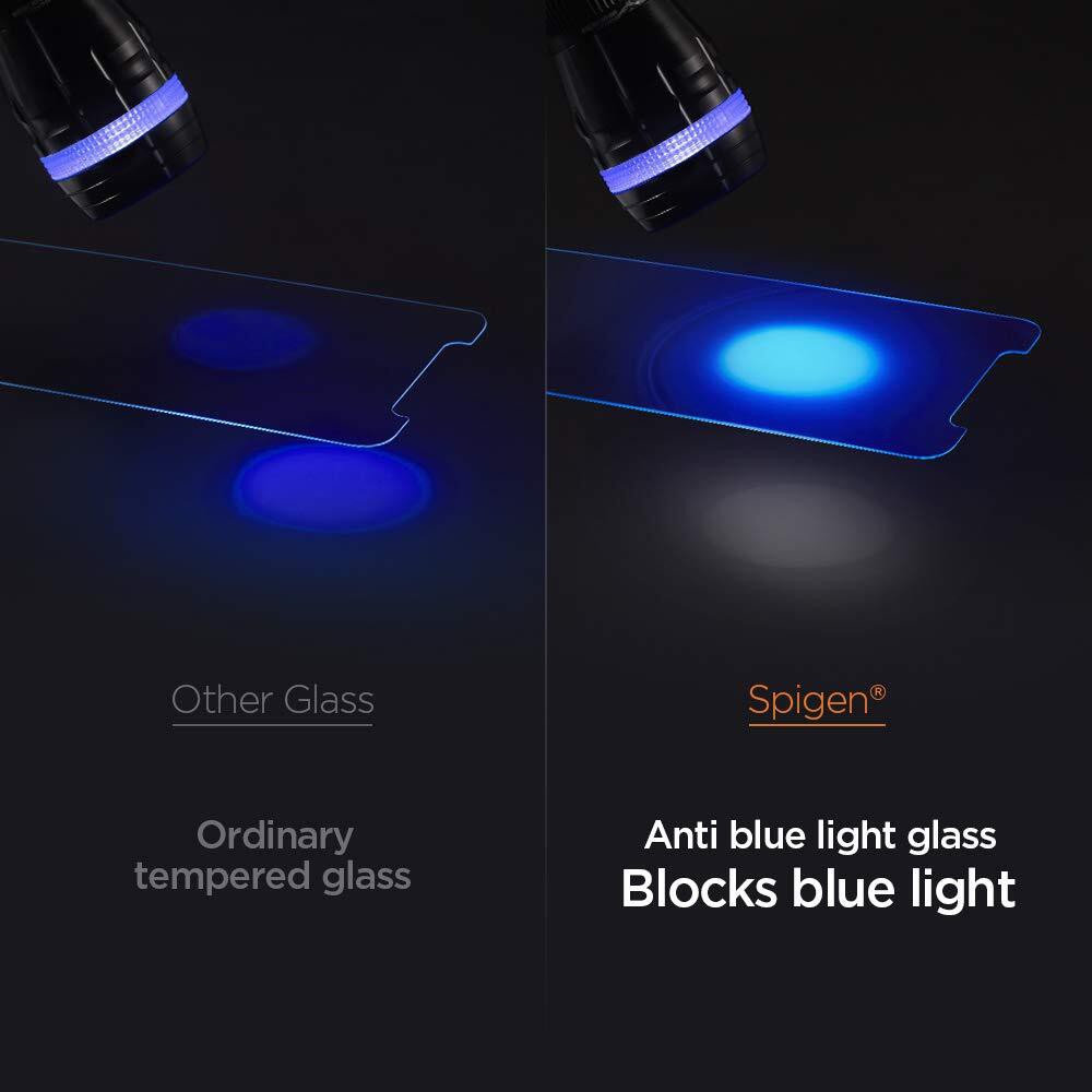 Kính Cường Lực Spigen Screen Protector GLAS.tR AntiBlue HD | iPhone 12 Pro Max
