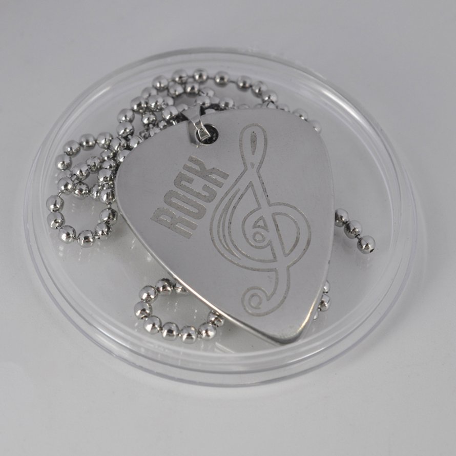 Miếng gảy đàn guitar điện bằng thép không gỉ hình trái tim 1209