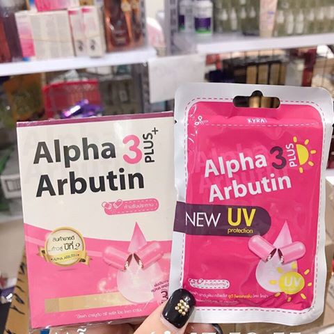 Viên kích trắng da alpha arbutin 3 plus thái lan vỉ 10 viên