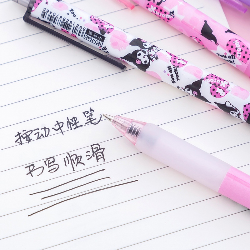 Bút Bi Viết Phim Hoạt hình Quỷ Nhỏ - Bút Bi Nước Học Sinh, Sinh Viên Văn Phòng Mực Đen