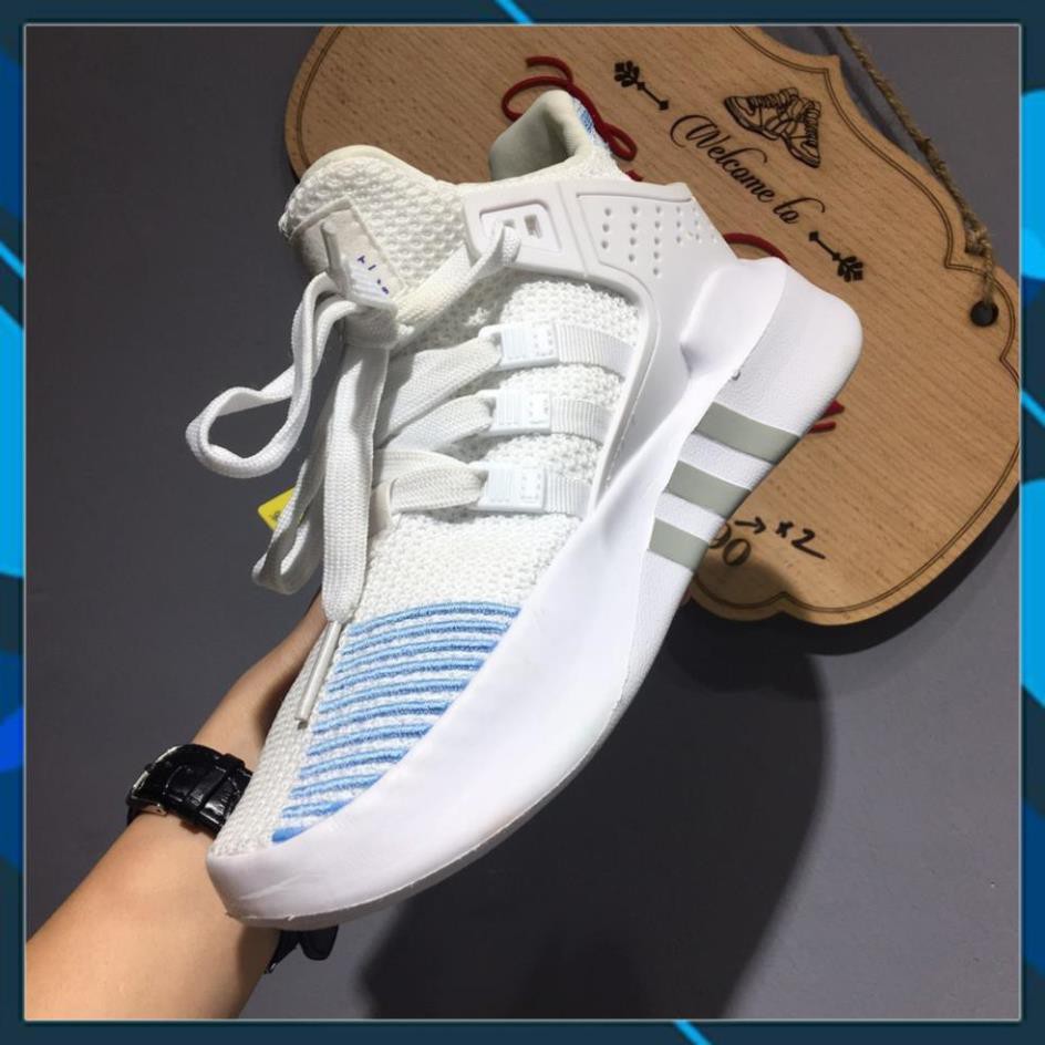Giày Thể Thao sneaker EQT Trắng Xanh full box Freeship . RẺ VÔ ĐỊCH XCv Chuẩn .
