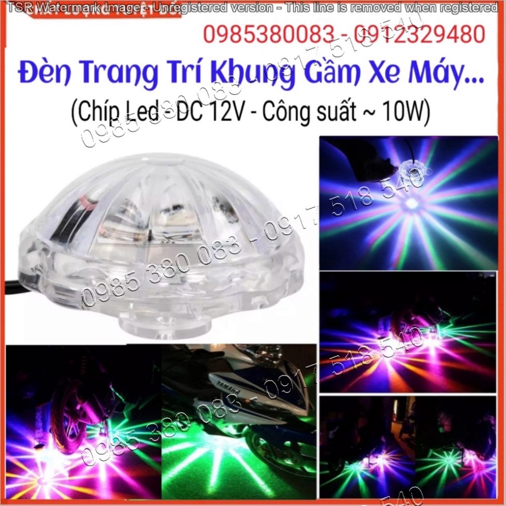 Đèn Led Gầm Xe Trang Trí Gầm Xe Máy Tự Động Đổi Màu 7 Màu 3 Chế Độ Sáng Chống Nước Tuyệt Đối Ảnh thật Sp