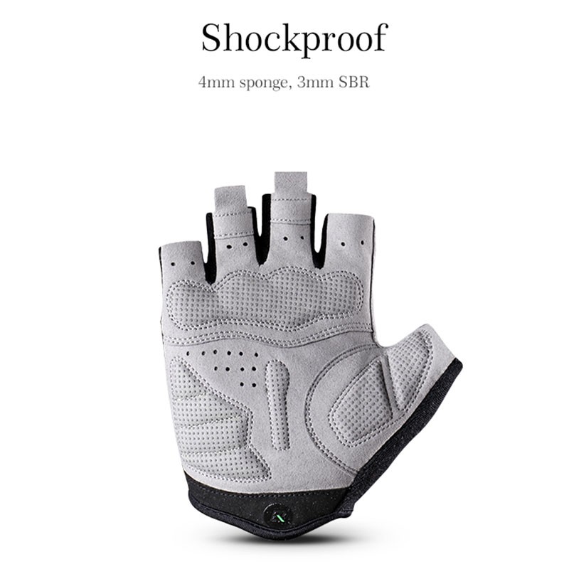 [Fulfilled by Shopee] Găng Tay Thể Thao Nửa Ngón Chống Sốc Rockbros Cho Nam Nữ