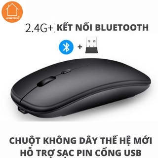 Chuột máy tính không dây cao cấp kết nối bluetooth 5.0 PC,Laptop,Điện Thoại  hỗ trợ sạc pin cổng usb siêu tiện dụng