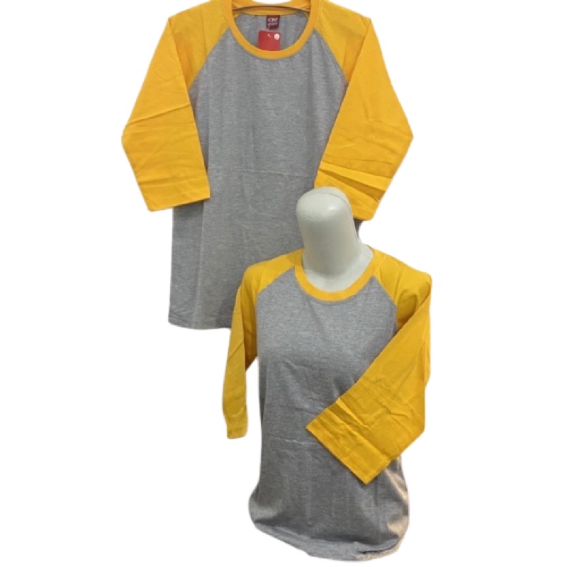 Áo Thun Trơn Màu Vàng Tro 3 / 4 Size M L XL XXL