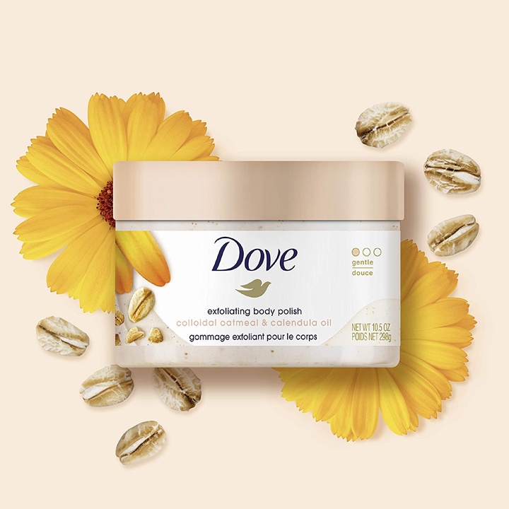 Tẩy Tế Bào Chết Body Dove Bản Thái 298ml Loại Bỏ Lớp Bụi Bẩn Toàn Thân Dưỡng Da Từ Sâu Bên Trong