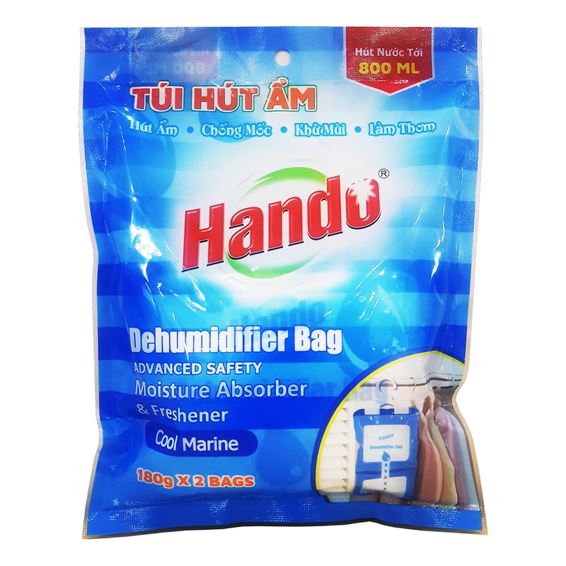 Túi hút ẩm khử mùi làm thơm Hando 360g