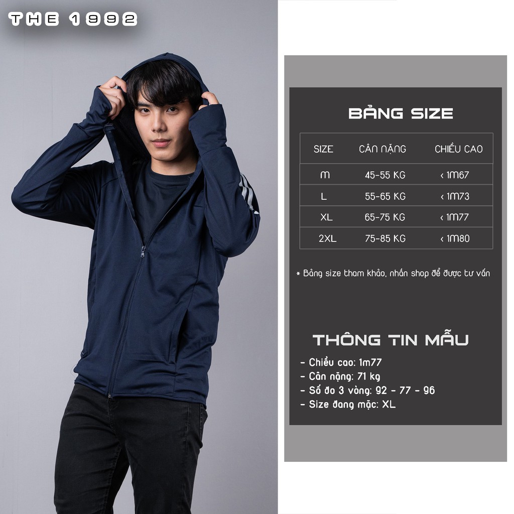 Áo chống nắng nam THE 1992 Áo khoác chống nắng vải xước cao cấp | BigBuy360 - bigbuy360.vn