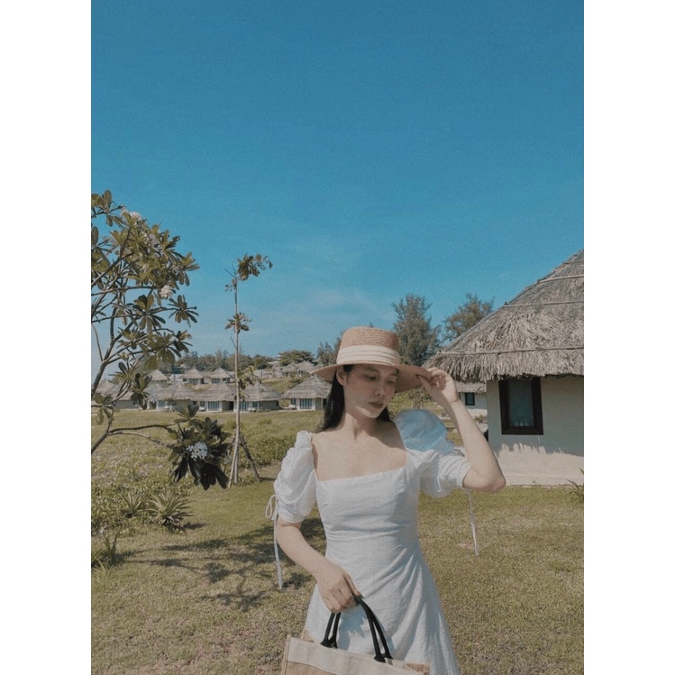 (HCM) Đầm xoè tiểu thư xinh xắn cao cấp xịn xò sang chảnh tiểu thư hàn quốc , thời trang cho các nàng KME FASHION