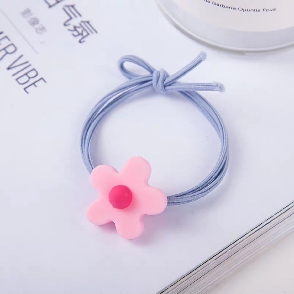 Dây Buộc Tóc Đính Hoa Xinh Xắn Cho Nữ