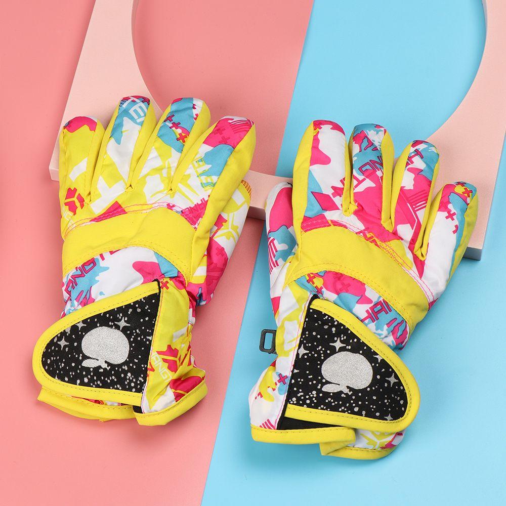 Găng Tay Dày Giữ Ấm Mùa Đông Thời Trang Dành Cho Trẻ Em Chơi Trượt Tuyết