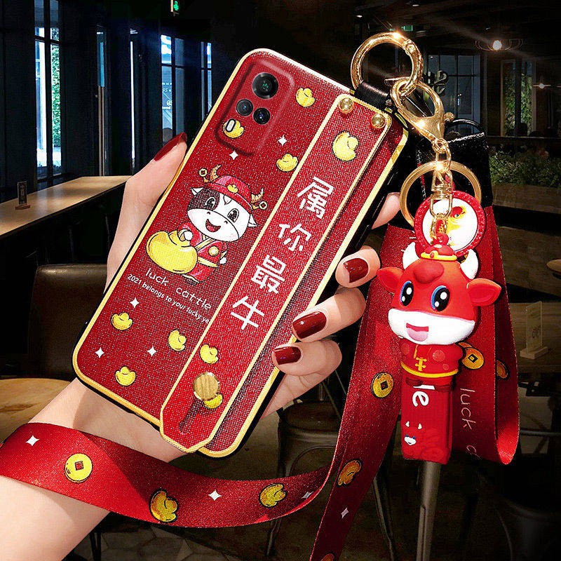 Vỏ điện thoại di động, dây đeo cổ tay, bảo vệ chống rơi trí thun ngắn tay | BigBuy360 - bigbuy360.vn