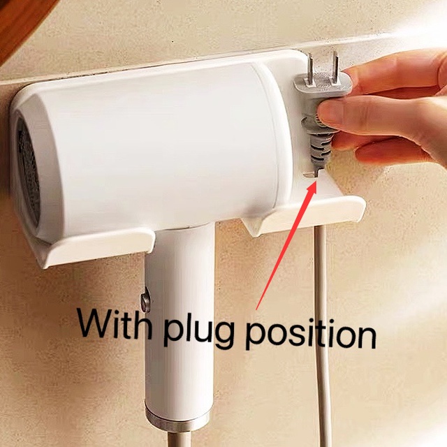 Giá đỡ máy sấy tóc gắn tường thiết kế đơn giản hiện đại