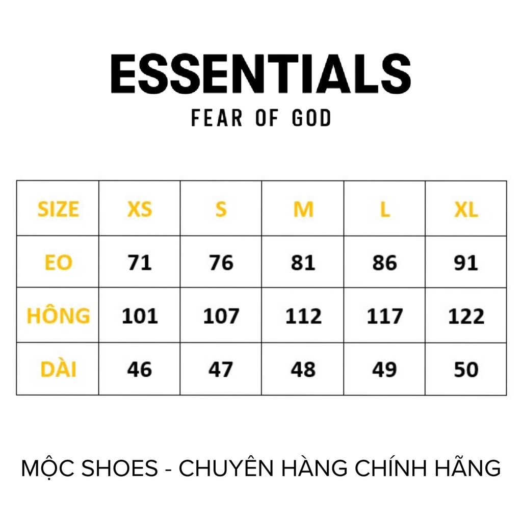 [CHÍNH HÃNG] Quần Đùi Short Fear of God ESSENTIAL SS22 màu Xanh Rêu