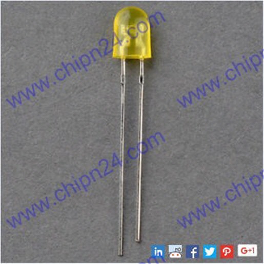 [50 CON] (TK1) Led 5mm Oval màu VÀNG