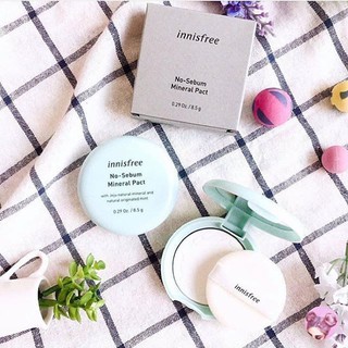 Phấn Phủ Nén Innisfree No Sebum Mineral Pact