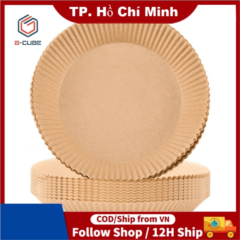 Set 100 giấy lót nồi chiên không dầu chống dính dùng một lần