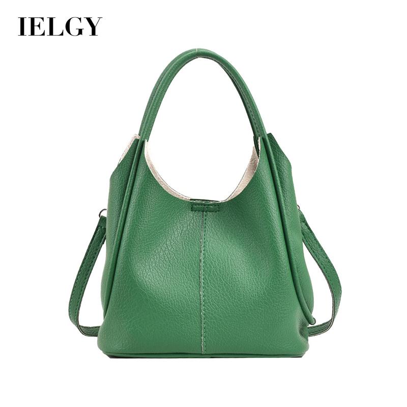 Túi đeo chéo IELGY màu trơn dễ phối đồ thời trang trẻ trung dành cho nữ