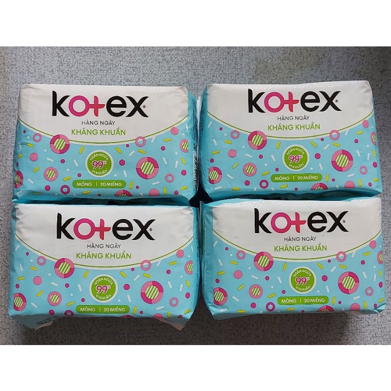 Băng vệ sinh Kotex hàng ngày kháng khuẩn 40 miếng
